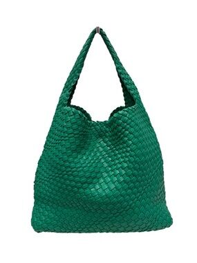 Inzi Vegan Green Woven Hobo